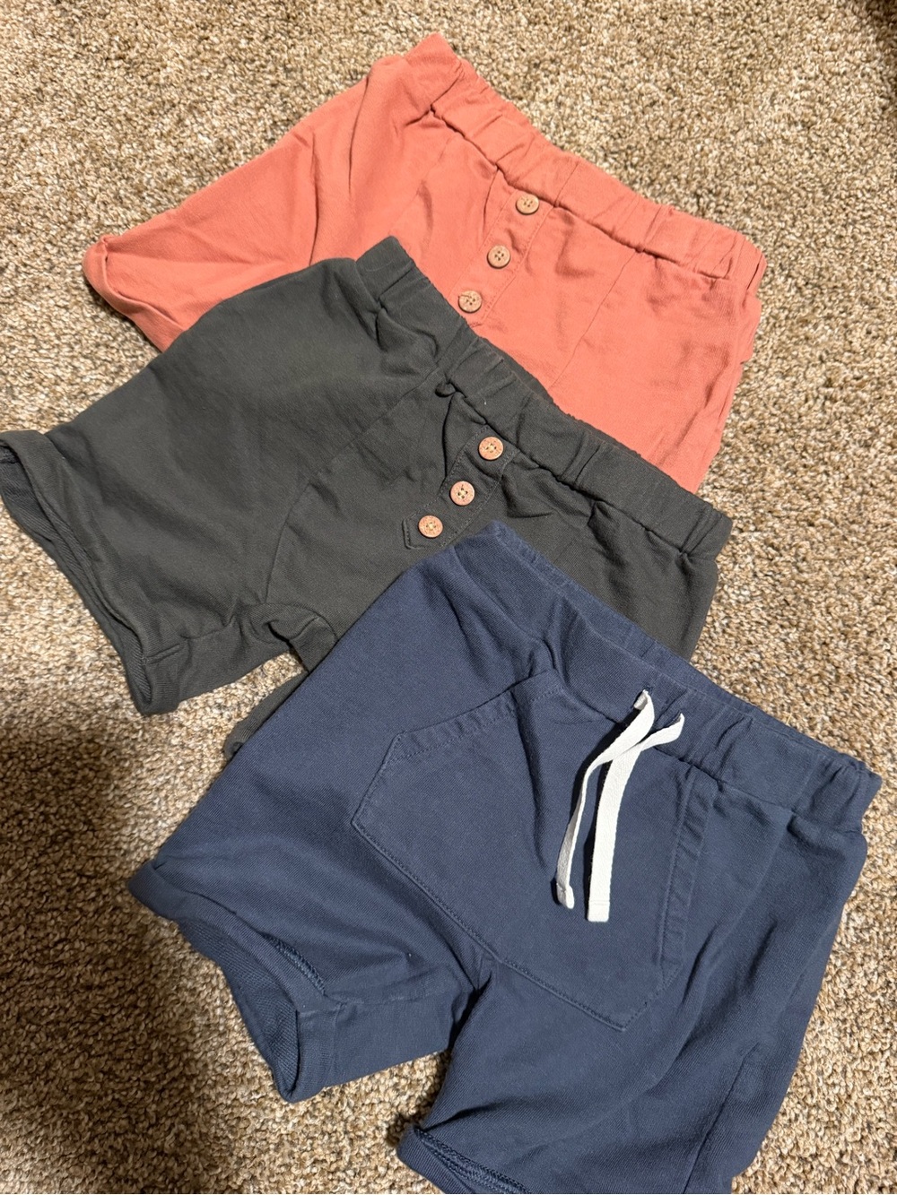 CITY MOUSE Charcoal, Rust & Navy Shorts